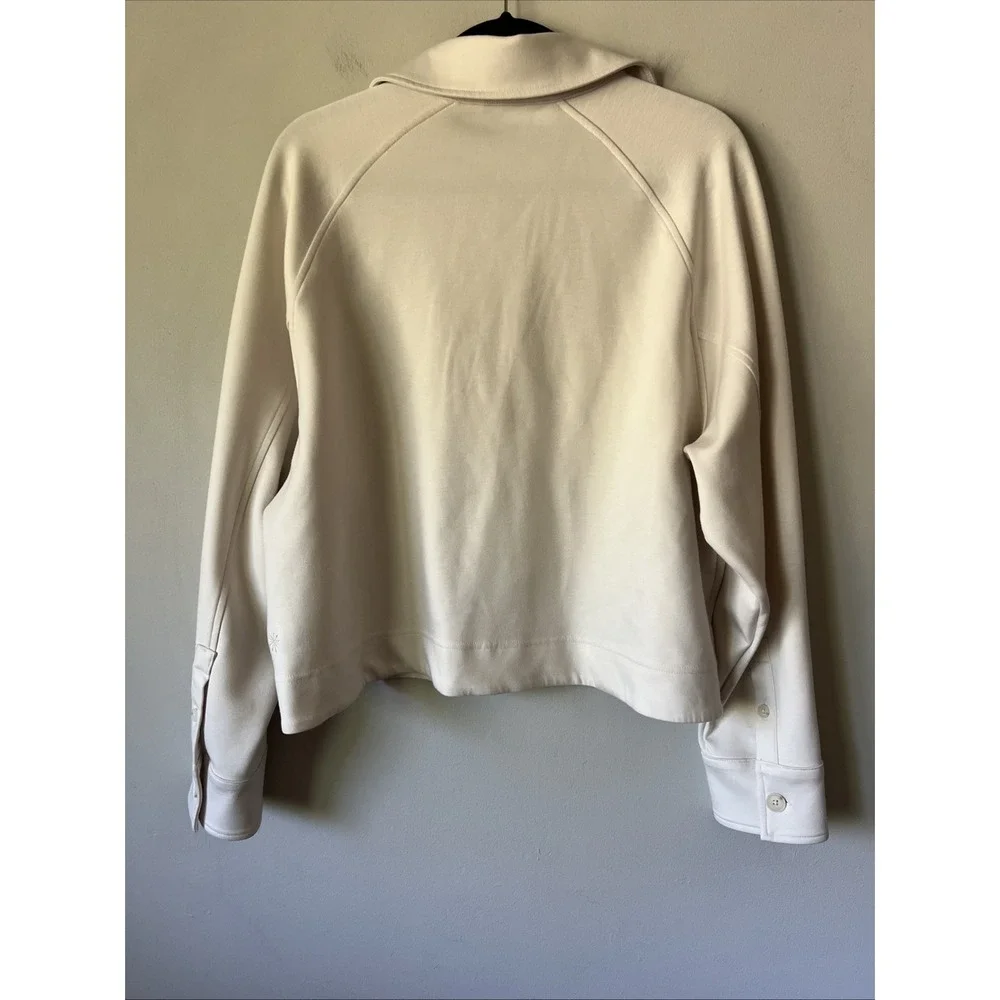 Athleta Allure Shirt Jacket | Bone Large #577373 Fall Semi Cropped